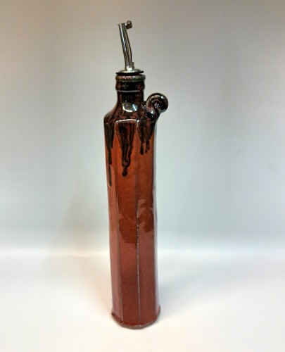 Click to view detail for #241123 Oil/Vinegar Cruet Red $24.50